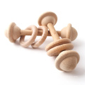 Organic beech rattle ring molar rattle toy